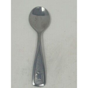 Vintage The First Years Deluxe Stainless Baby Spoon Feeding 1980s Made in Japan